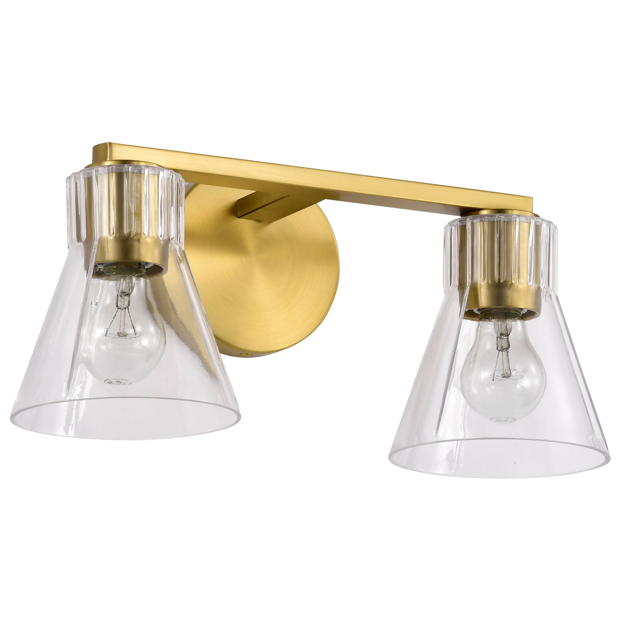Image 3 Nuvo Gianna 16" Wide Vintage Brass 2 Light Vanity more views