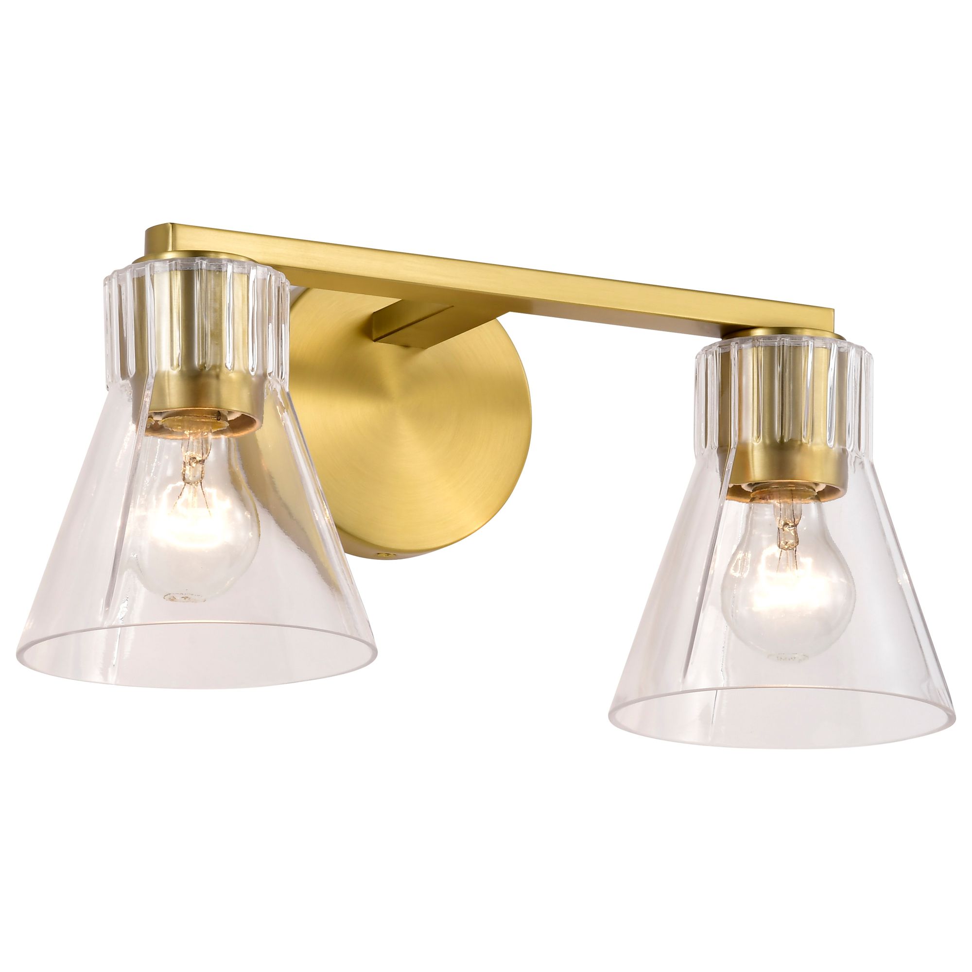 Image 4 Nuvo Gianna 16" Wide Vintage Brass 2 Light Vanity more views