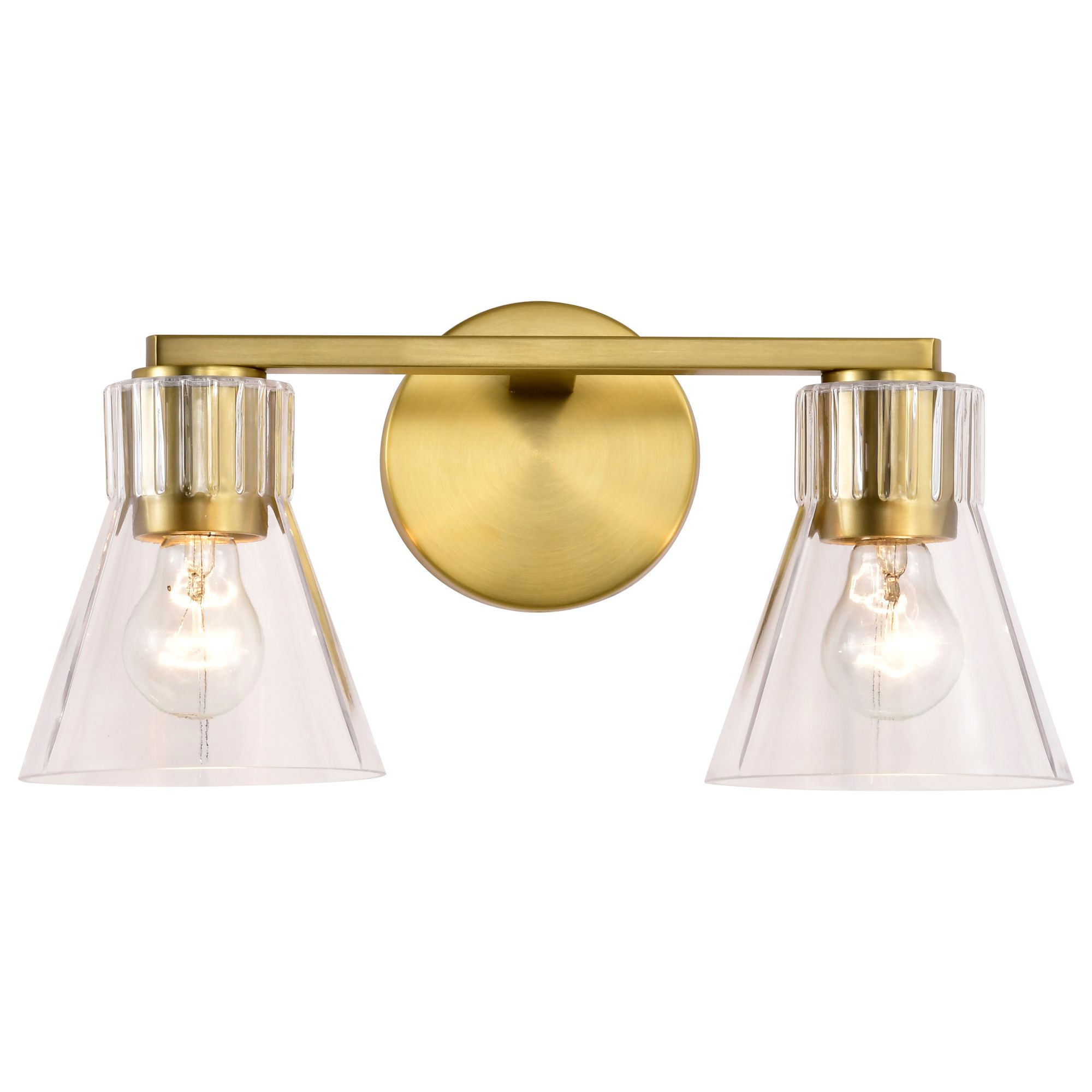 Image 6 Nuvo Gianna 16" Wide Vintage Brass 2 Light Vanity more views