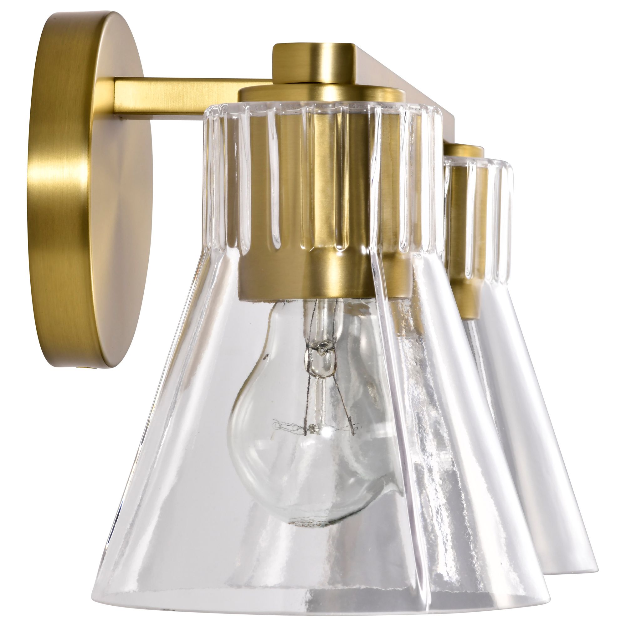 Image 7 Nuvo Gianna 16" Wide Vintage Brass 2 Light Vanity more views