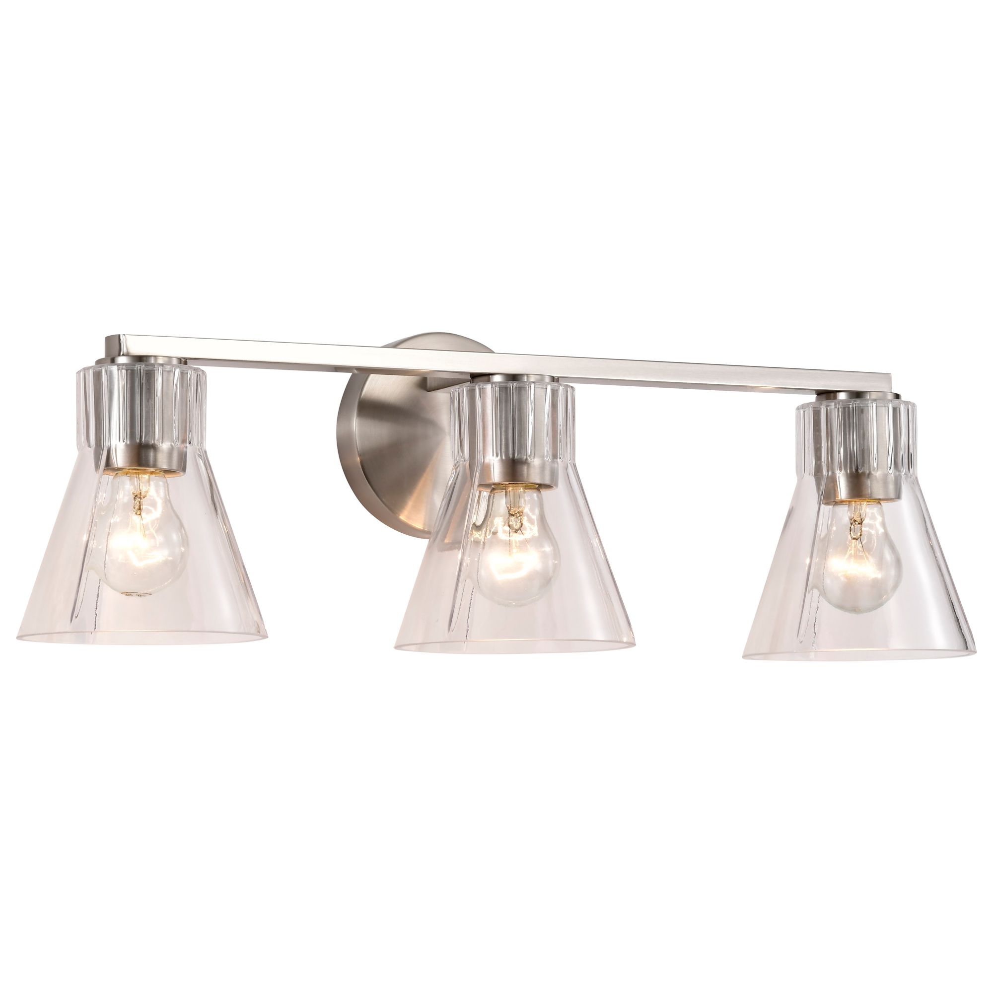 Image 2 Nuvo Gianna 24" Wide Brushed Nickel 3 Light Vanity more views