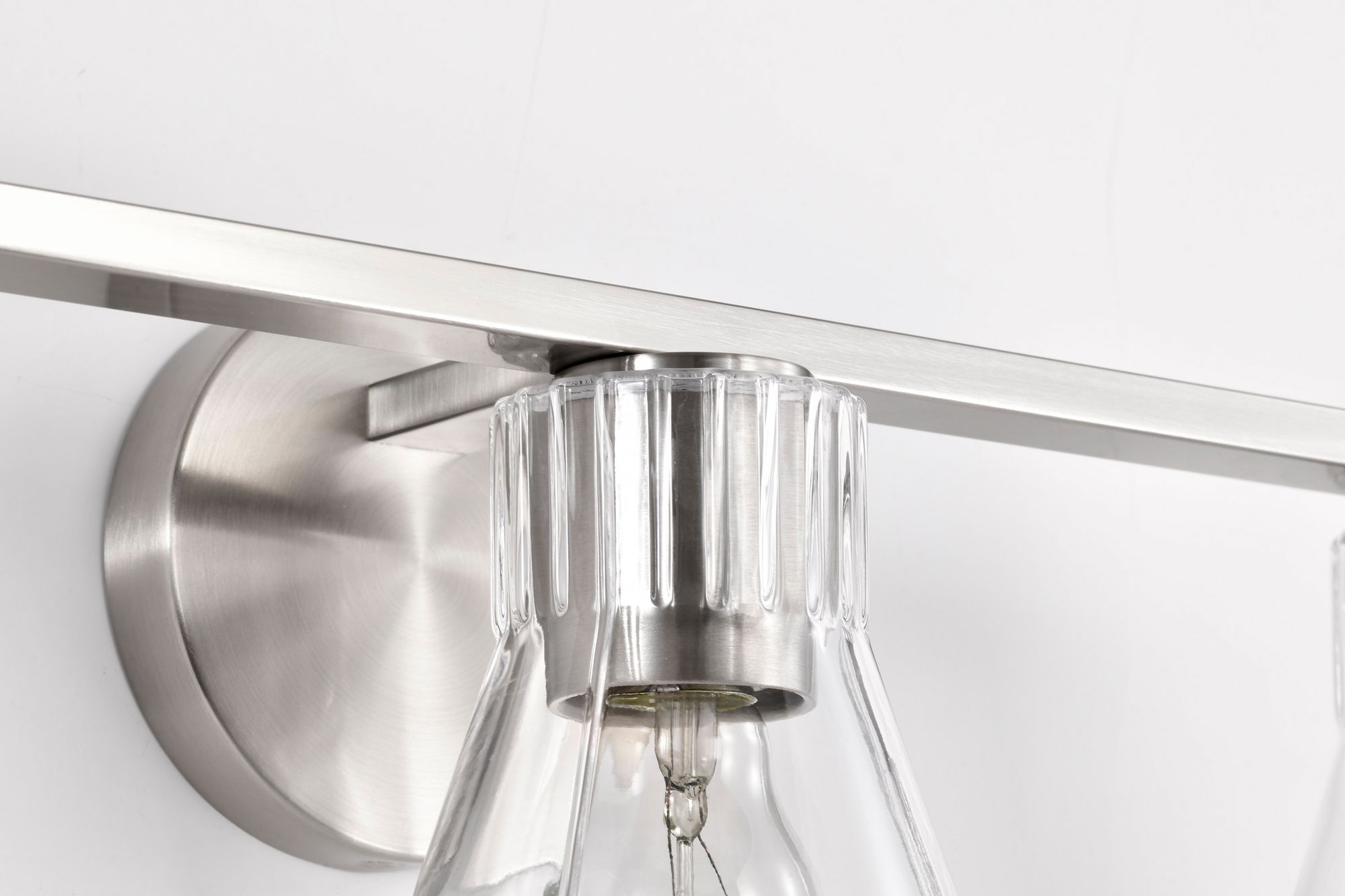 Nuvo Gianna 24" Wide Brushed Nickel 3 Light Vanity