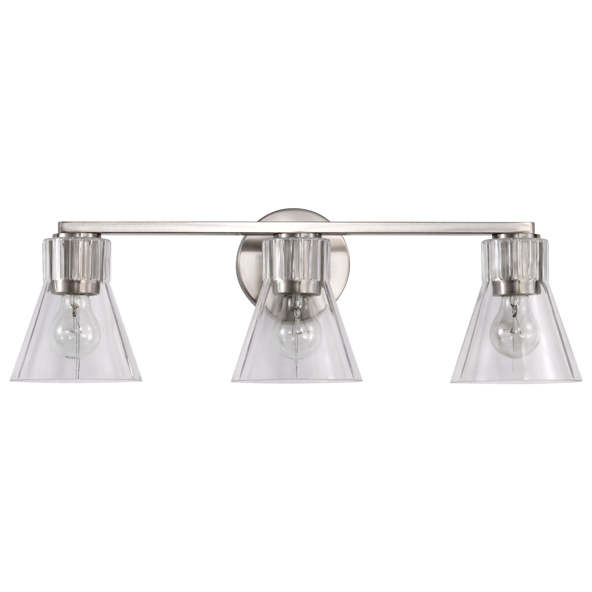 Image 5 Nuvo Gianna 24" Wide Brushed Nickel 3 Light Vanity more views