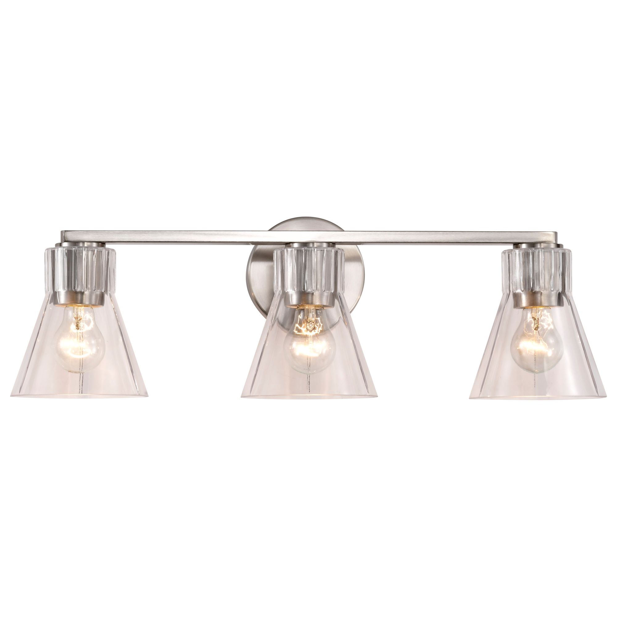 Image 6 Nuvo Gianna 24" Wide Brushed Nickel 3 Light Vanity more views