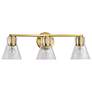 5_Nuvo Gianna 24" Wide Vintage Brass 3 Light Vanity more views