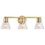 6_Nuvo Gianna 24" Wide Vintage Brass 3 Light Vanity more views