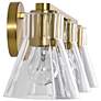 7_Nuvo Gianna 24" Wide Vintage Brass 3 Light Vanity more views