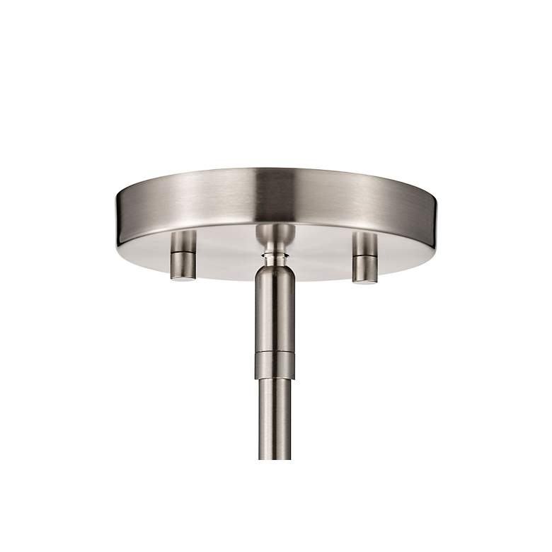 Image 7 Nuvo Gianna 30" Wide Brushed Nickel 6 Light Chandelier more views