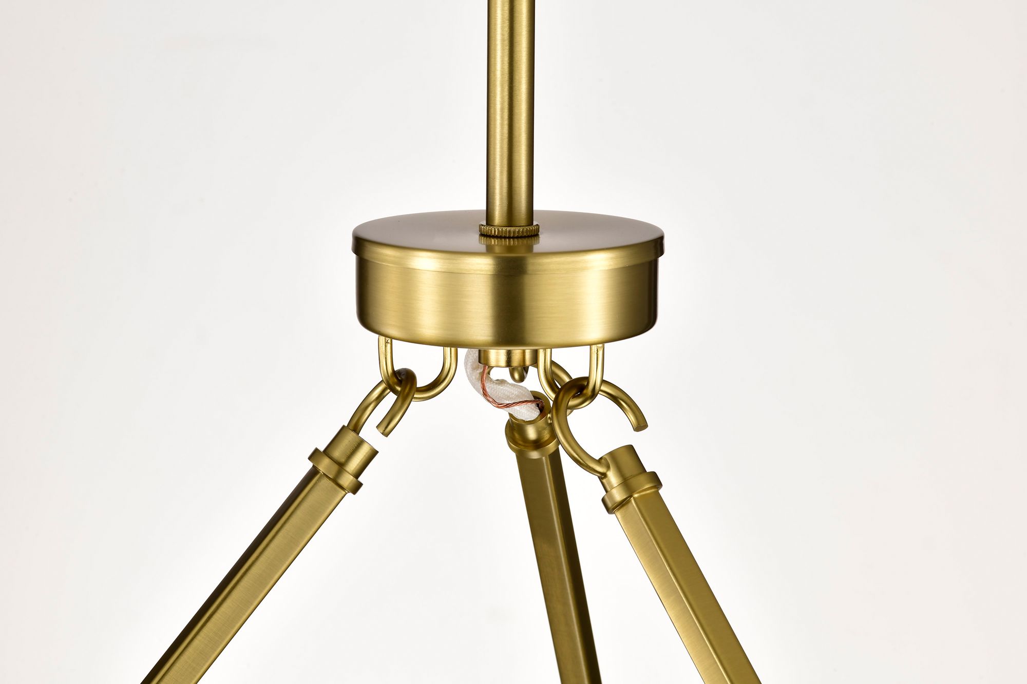 Nuvo Gianna 30" Wide Vintage Brass 6 Light Chandelier