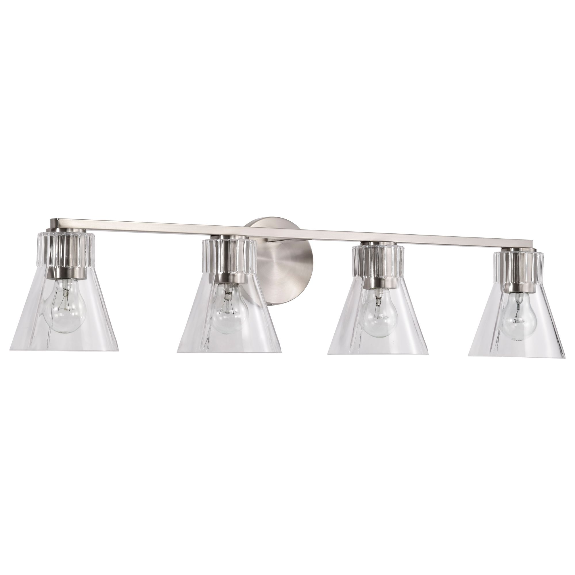 Image 3 Nuvo Gianna 33" Wide Brushed Nickel 4 Light Vanity more views