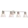 4_Nuvo Gianna 33" Wide Brushed Nickel 4 Light Vanity more views