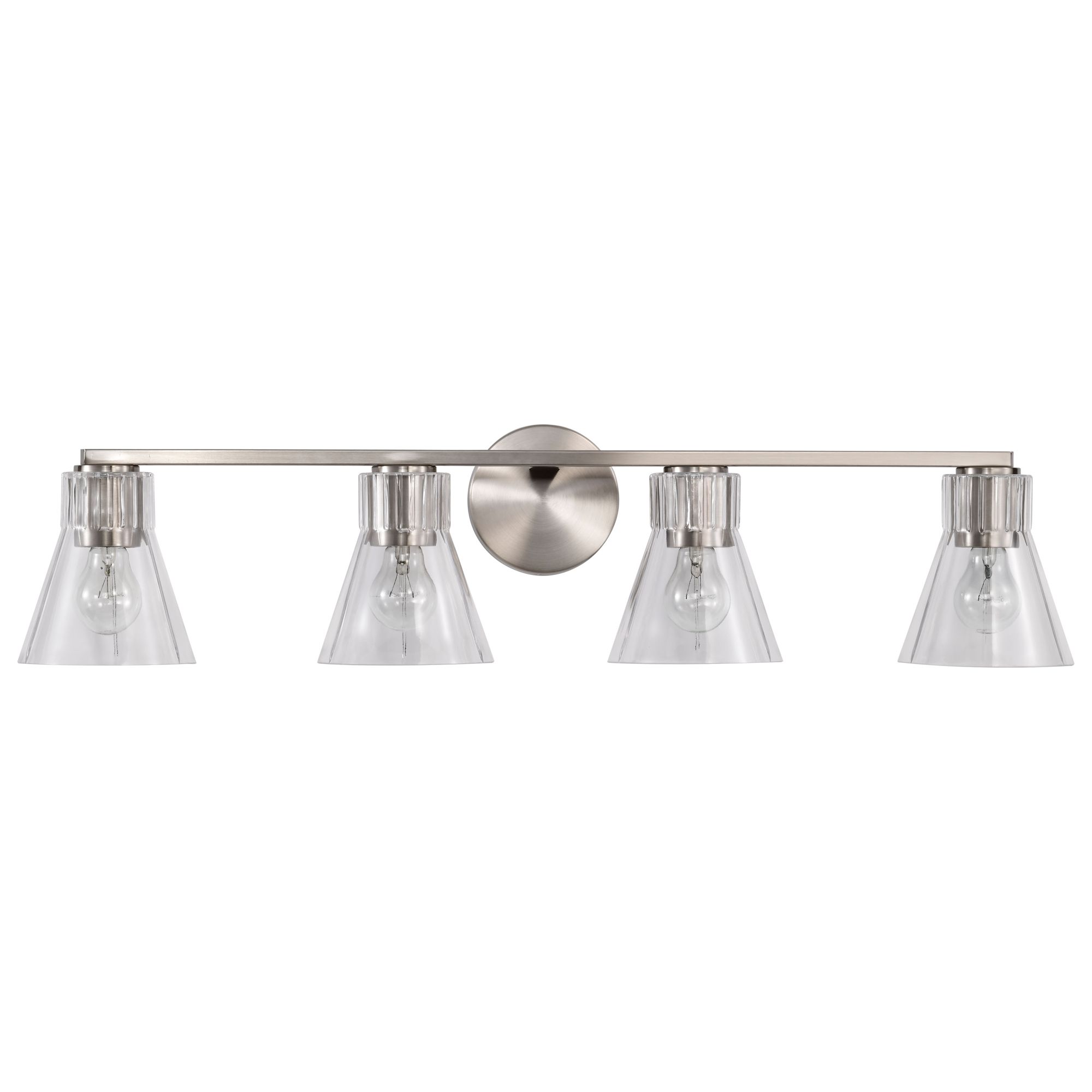 Image 5 Nuvo Gianna 33" Wide Brushed Nickel 4 Light Vanity more views