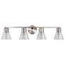 5_Nuvo Gianna 33" Wide Brushed Nickel 4 Light Vanity more views