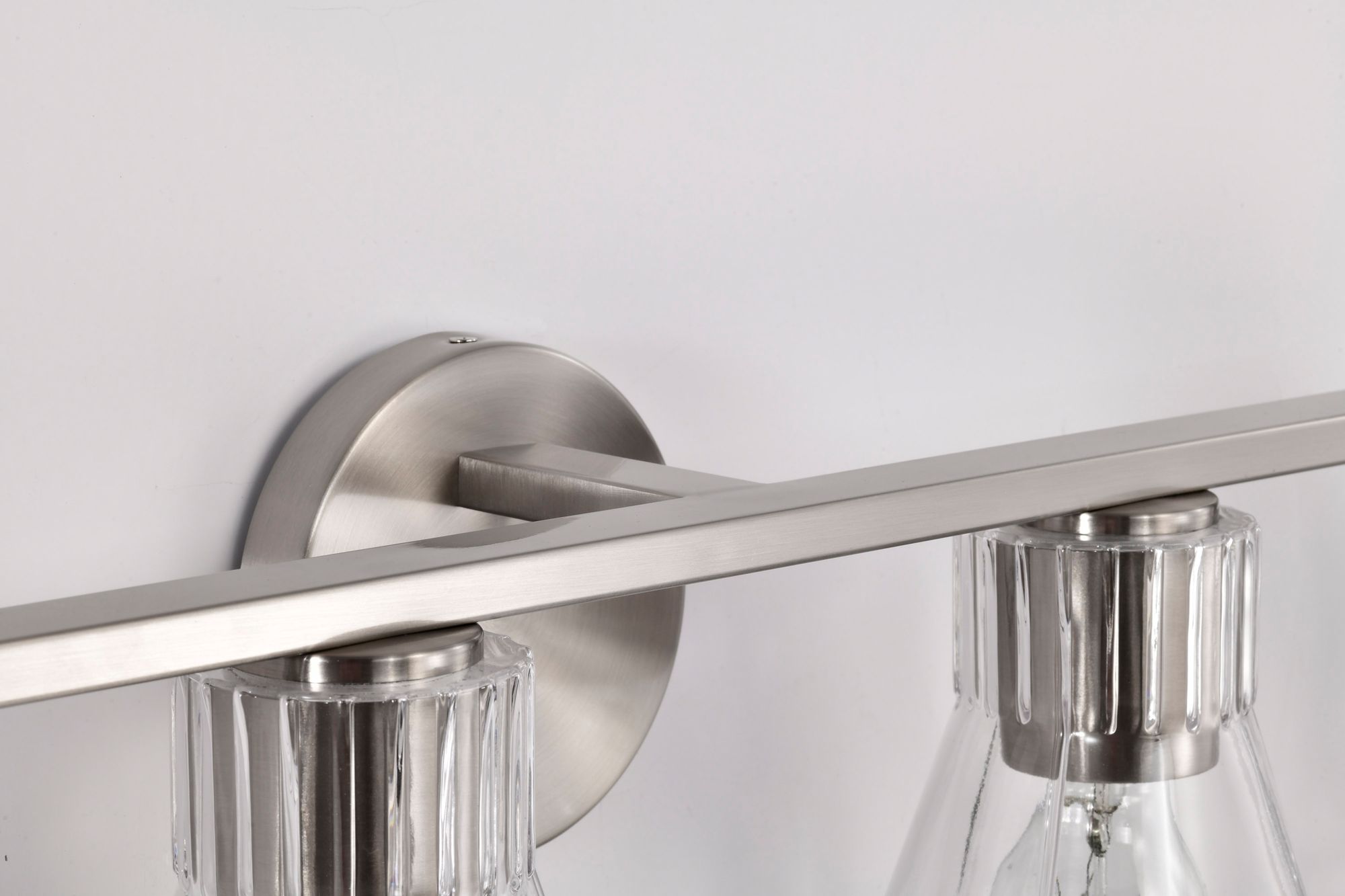 Nuvo Gianna 33" Wide Brushed Nickel 4 Light Vanity