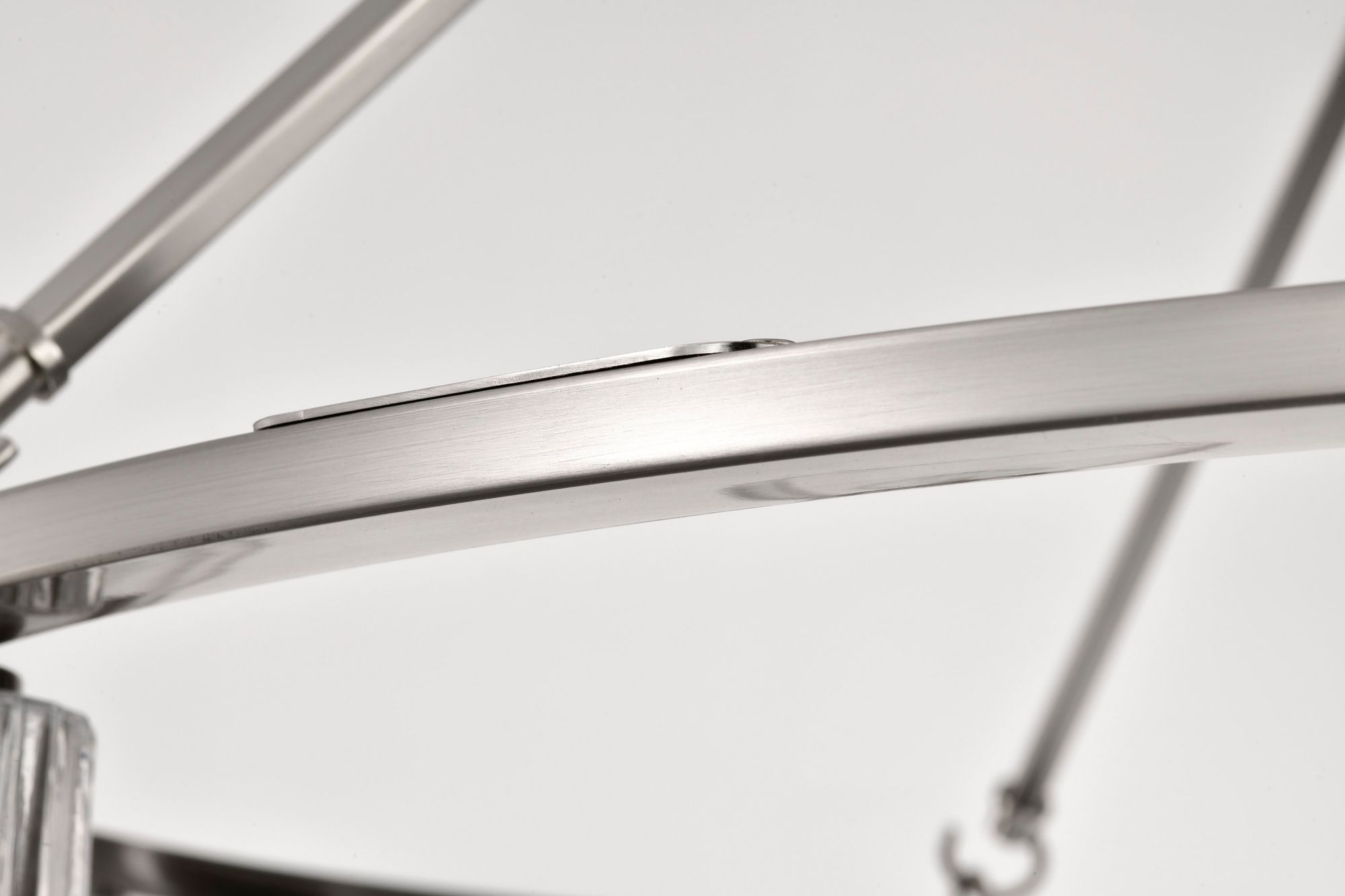 Image 7 Nuvo Gianna 40" Wide Brushed Nickel 8 Light Chandelier more views