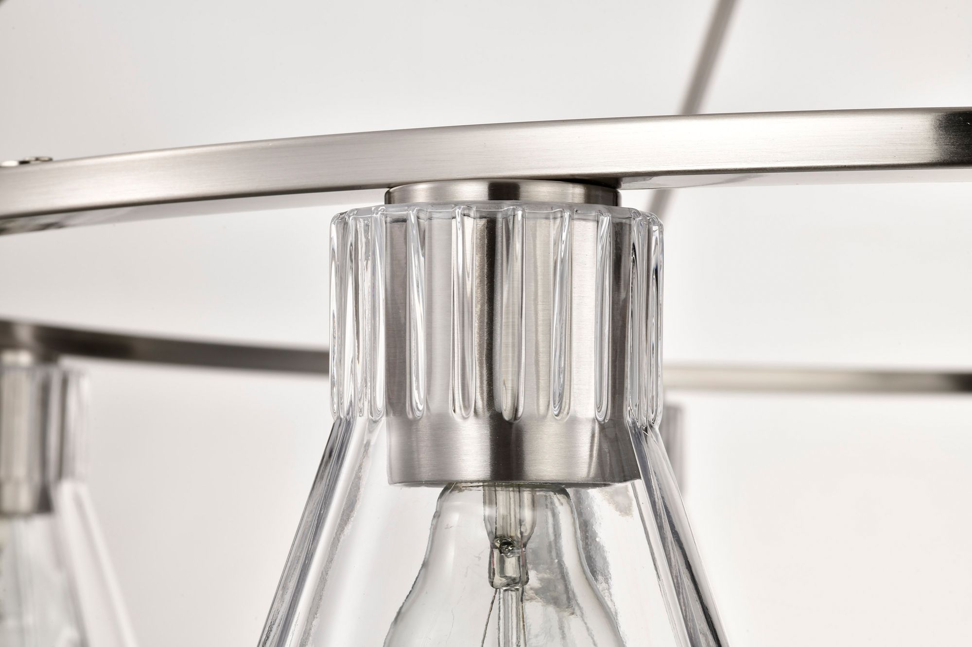 Nuvo Gianna 40" Wide Brushed Nickel 8 Light Chandelier