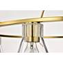 7_Nuvo Gianna 40" Wide Vintage Brass 8 Light Chandelier more views