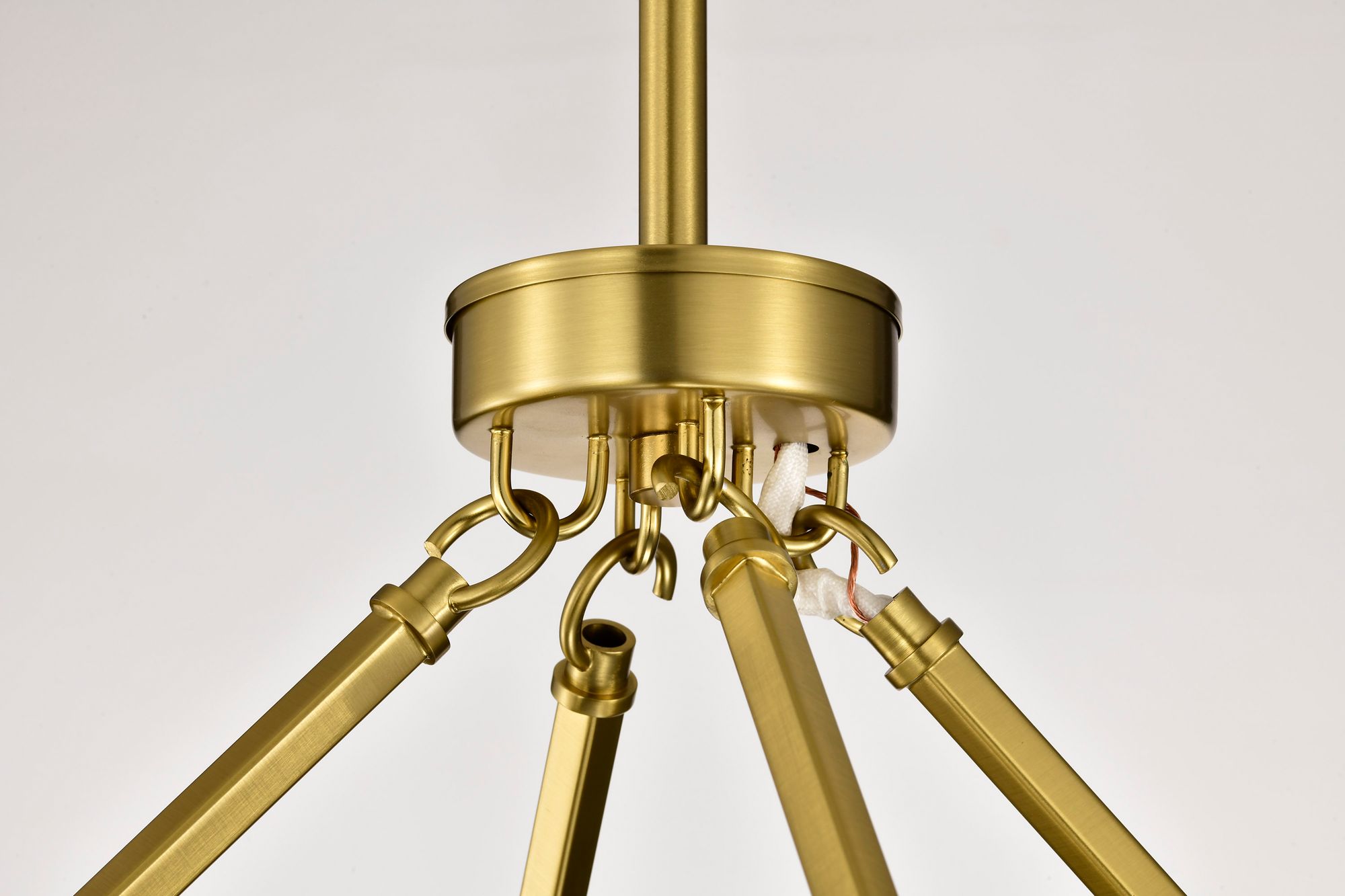 Nuvo Gianna 40" Wide Vintage Brass 8 Light Chandelier