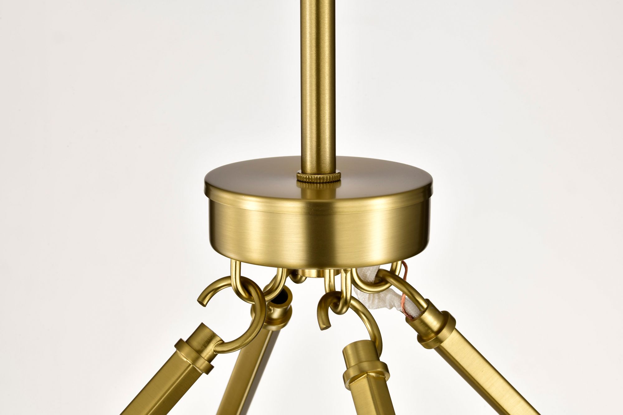 Nuvo Gianna 40" Wide Vintage Brass 8 Light Chandelier