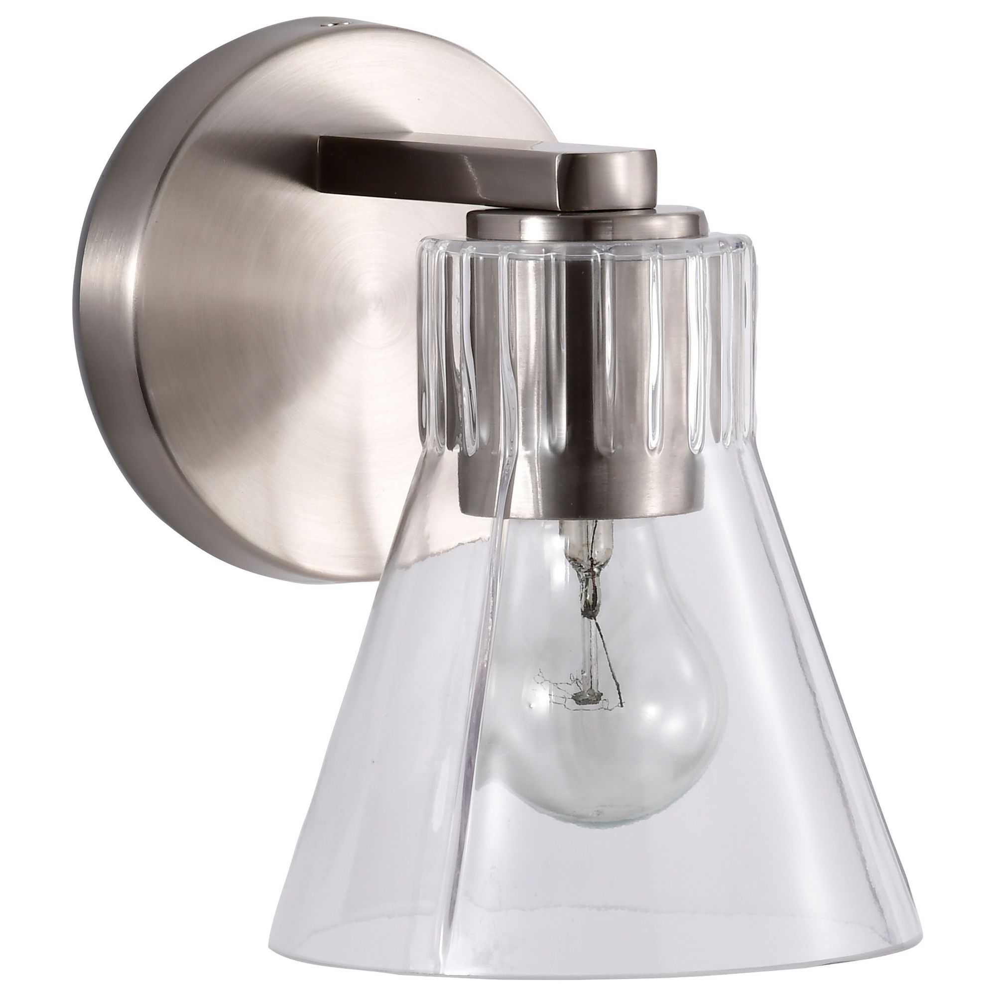 Image 5 Nuvo Gianna 7 1/2" High Brushed Nickel 1 Light Vanity more views