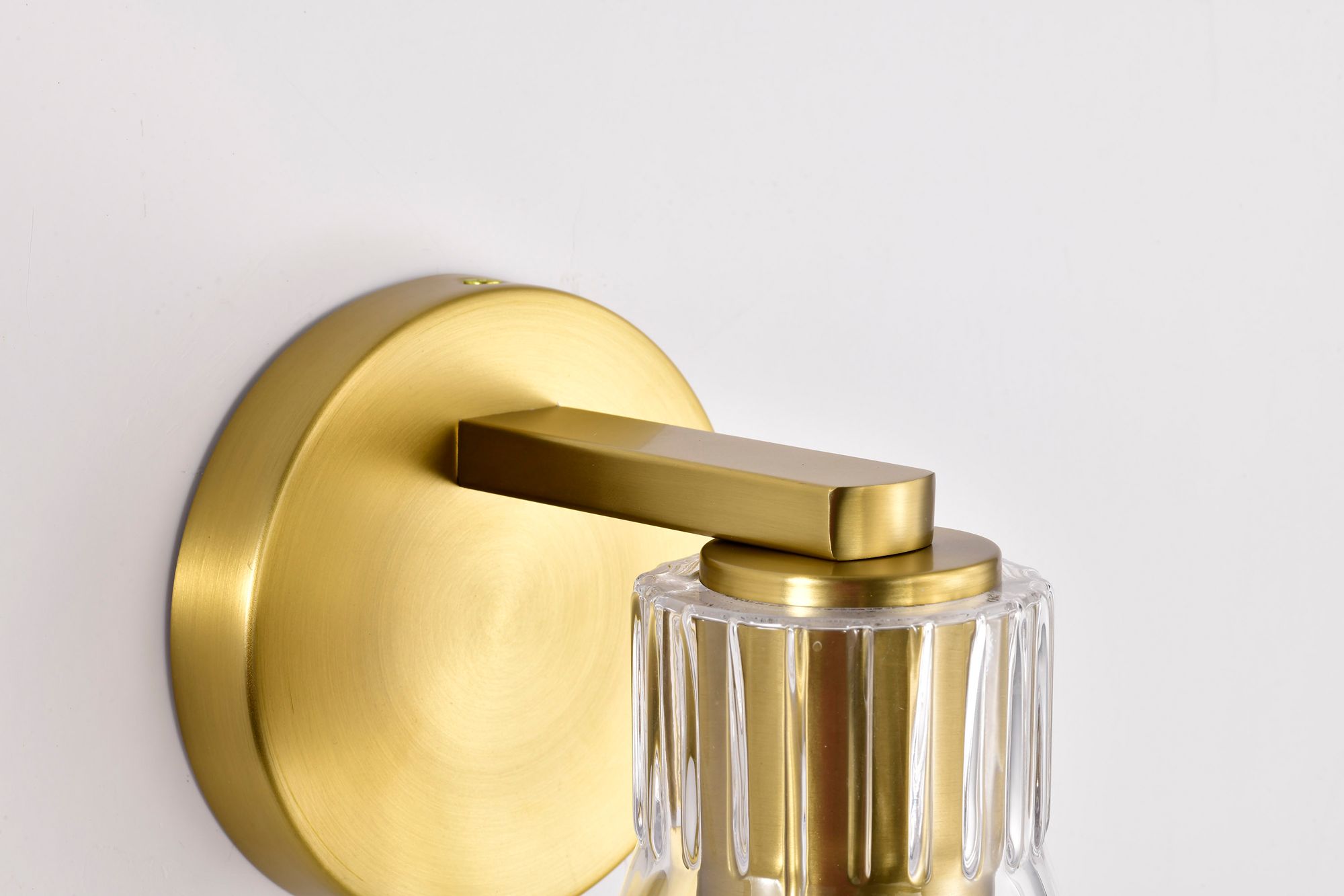 Nuvo Gianna 7 1/2" High Vintage Brass 1 Light Vanity