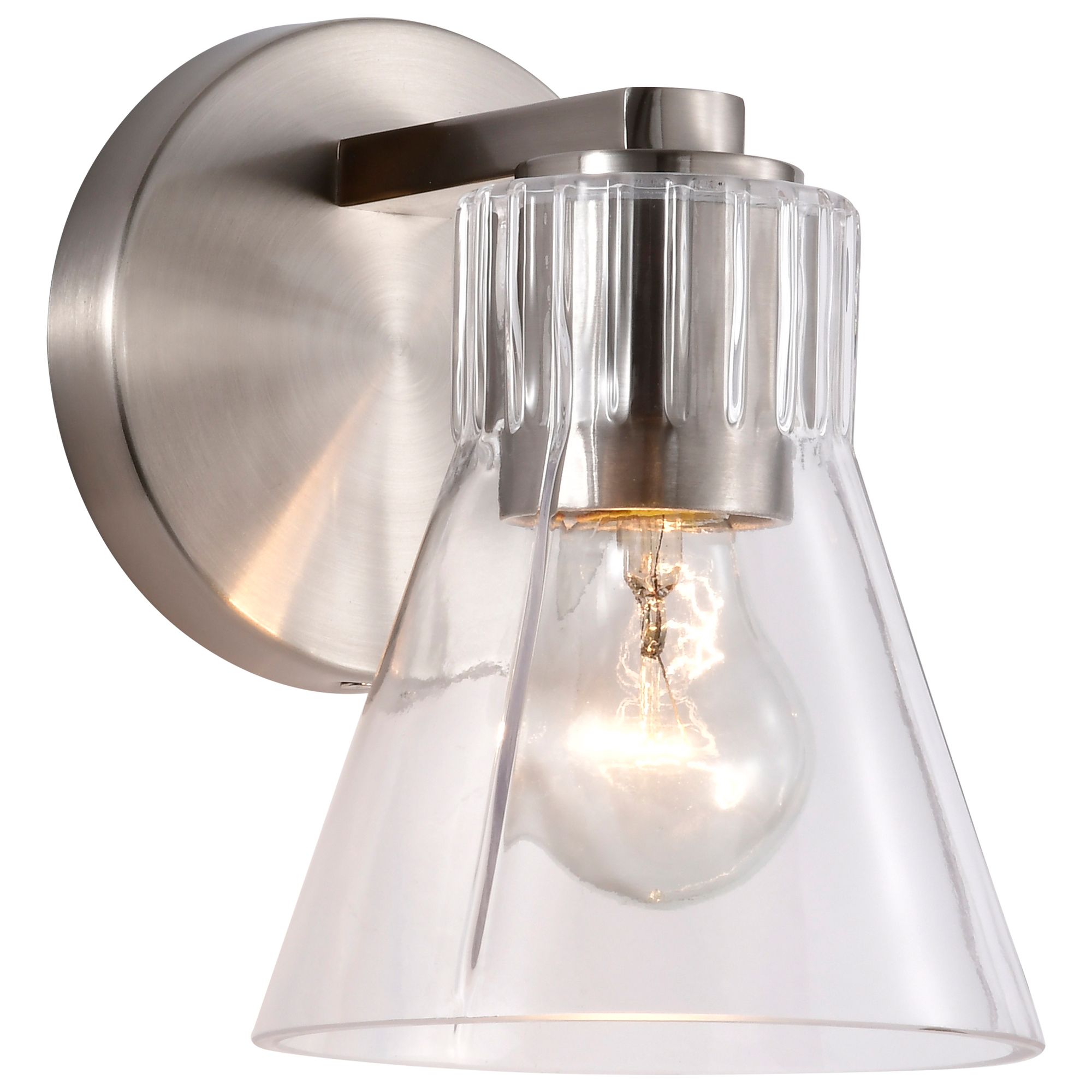Image 2 Nuvo Gianna 7 1/2" High Brushed Nickel 1 Light Vanity more views