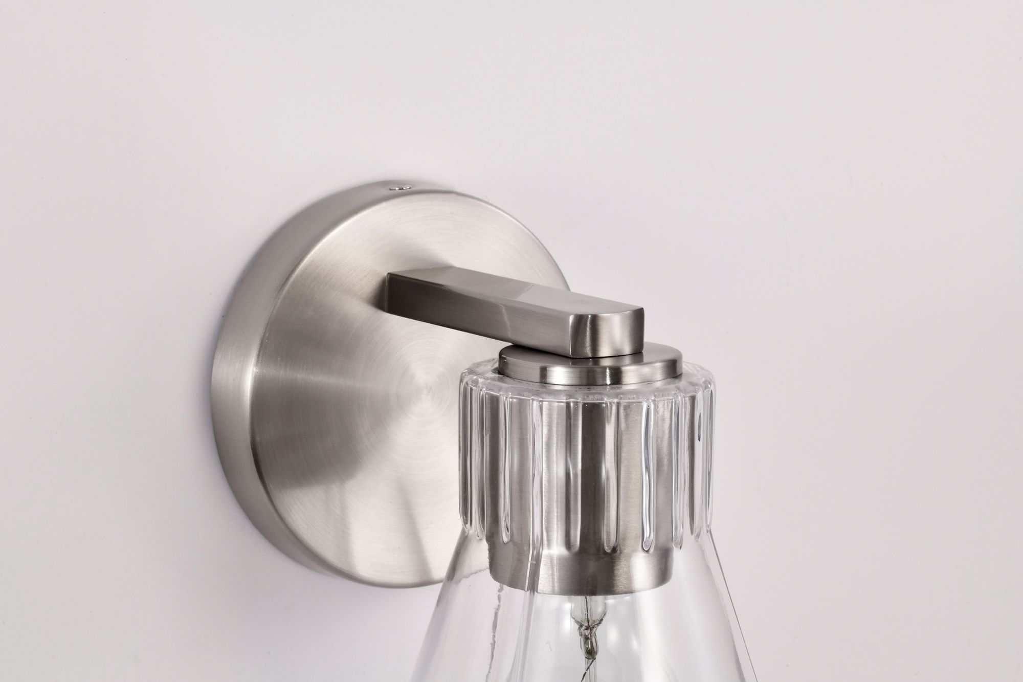 Nuvo Gianna 7 1/2" High Brushed Nickel 1 Light Vanity