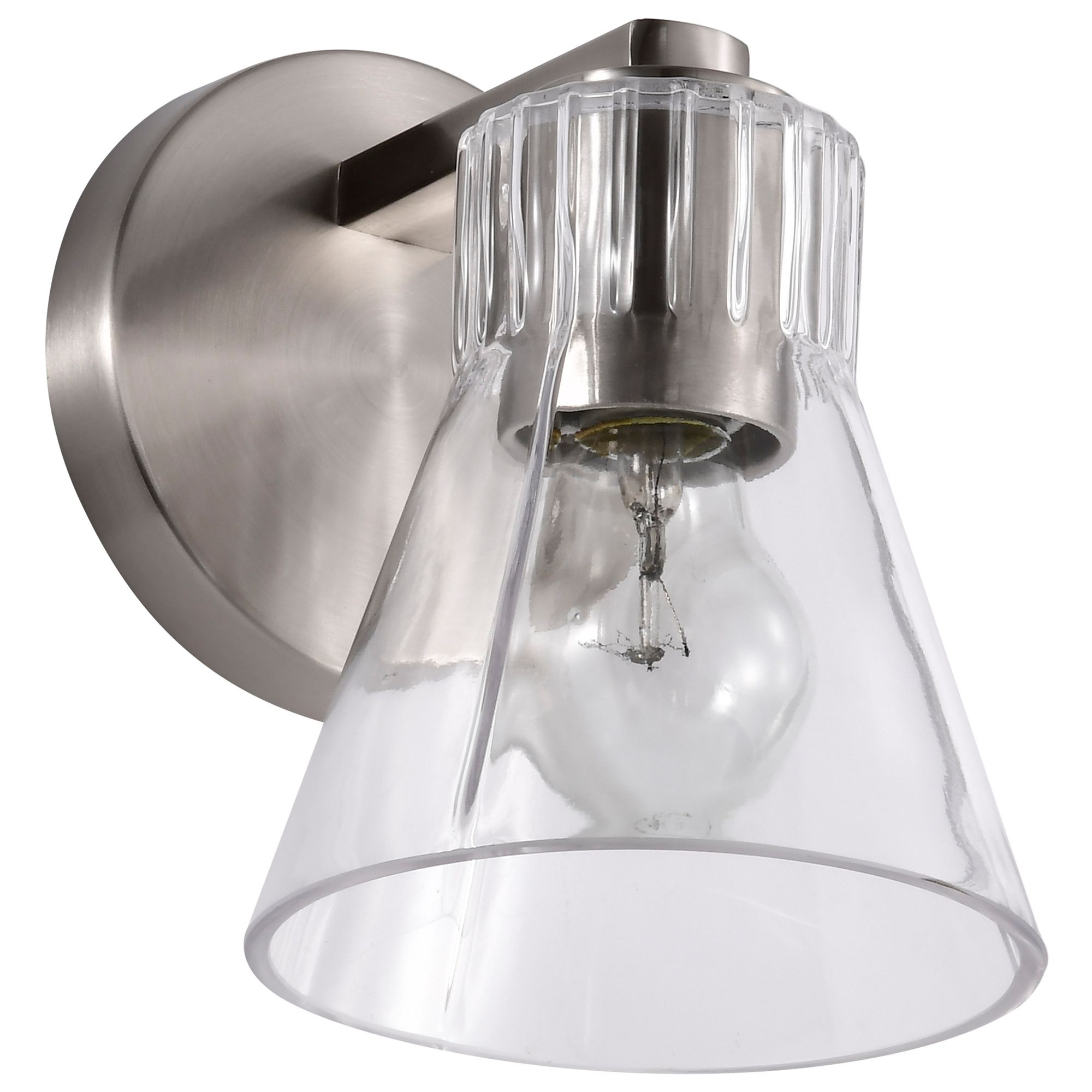 Image 3 Nuvo Gianna 7 1/2" High Brushed Nickel 1 Light Vanity more views