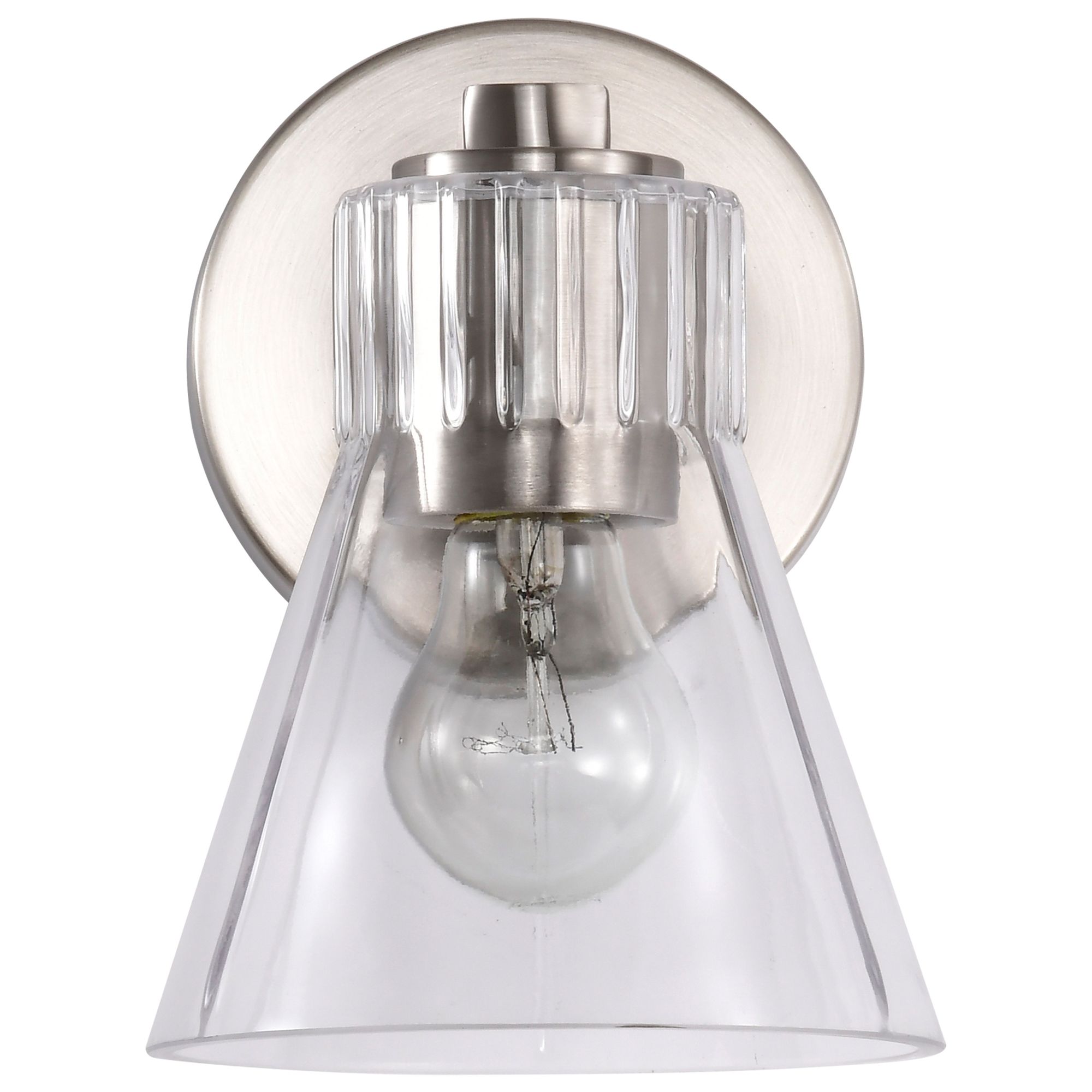 Image 7 Nuvo Gianna 7 1/2" High Brushed Nickel 1 Light Vanity more views