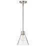 3_Nuvo Gianna 8" Wide Brushed Nickel Mini Pendant more views