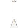 4_Nuvo Gianna 8" Wide Brushed Nickel Mini Pendant more views