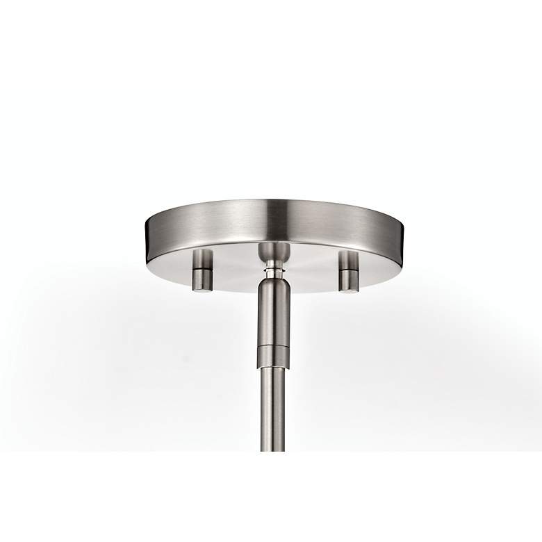 Image 7 Nuvo Gianna 8" Wide Brushed Nickel Mini Pendant more views