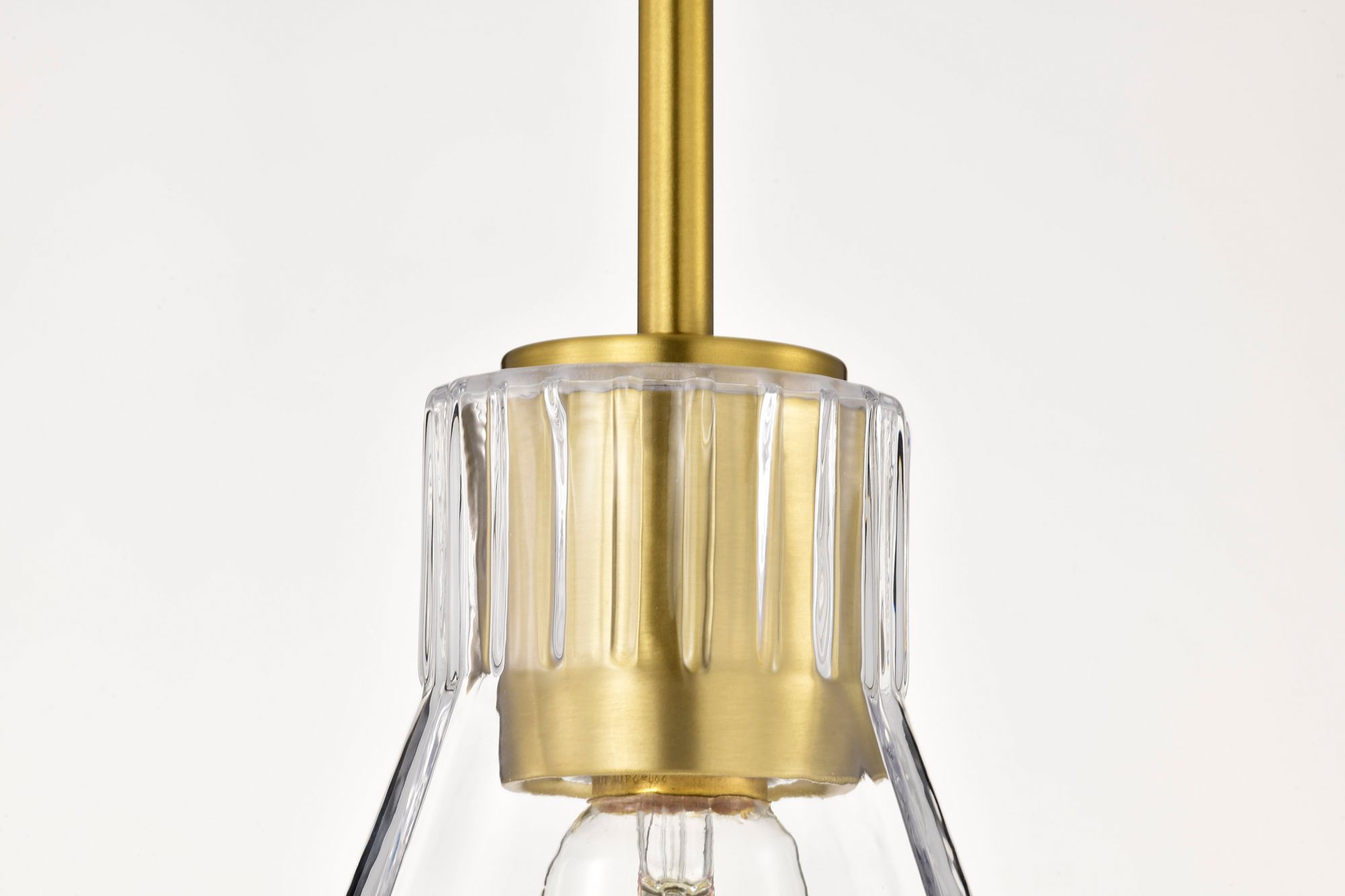 Nuvo Gianna 8" Wide Vintage Brass Mini Pendant