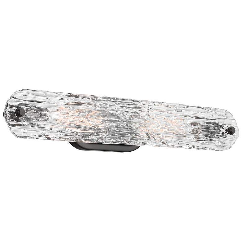 Image 1 Nuvo Glacier 22" Wide Matte Black 2 Light Bath Light