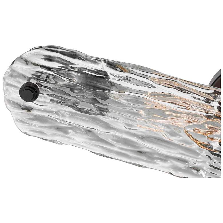 Image 2 Nuvo Glacier 22" Wide Matte Black 2 Light Bath Light more views
