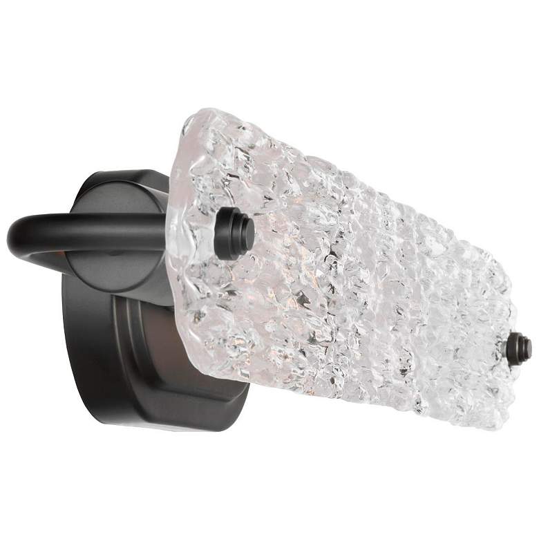 Image 6 Nuvo Glacier 22" Wide Matte Black 2 Light Bath Light more views