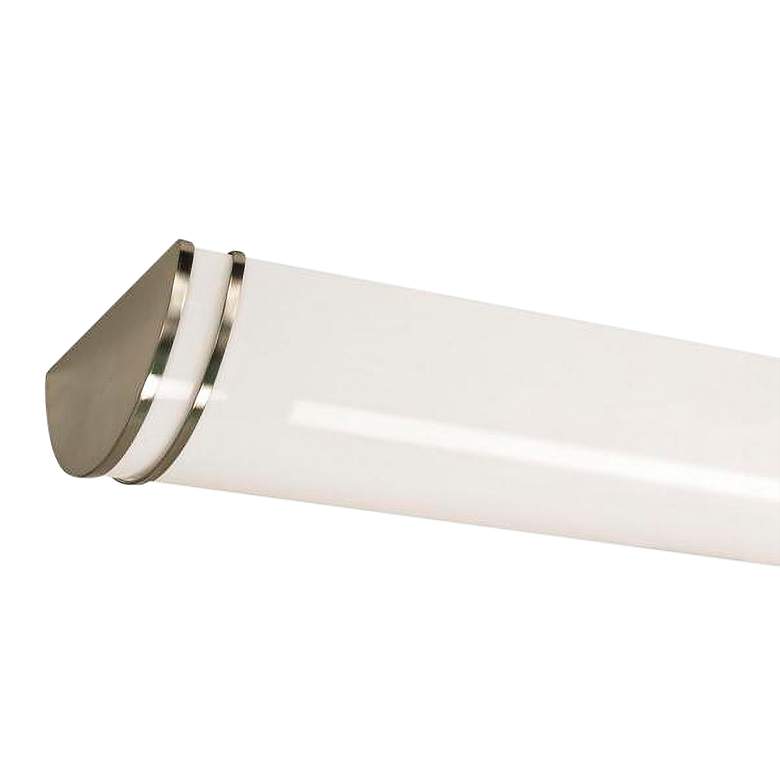 Image 2 Nuvo Glamour 50" Wide Nickel LED Linear Flush Mount Ceiling Light more views
