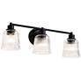 1_Nuvo Grayson 24" Wide Matte Black 3 Light Vanity
