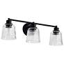 2_Nuvo Grayson 24" Wide Matte Black 3 Light Vanity more views