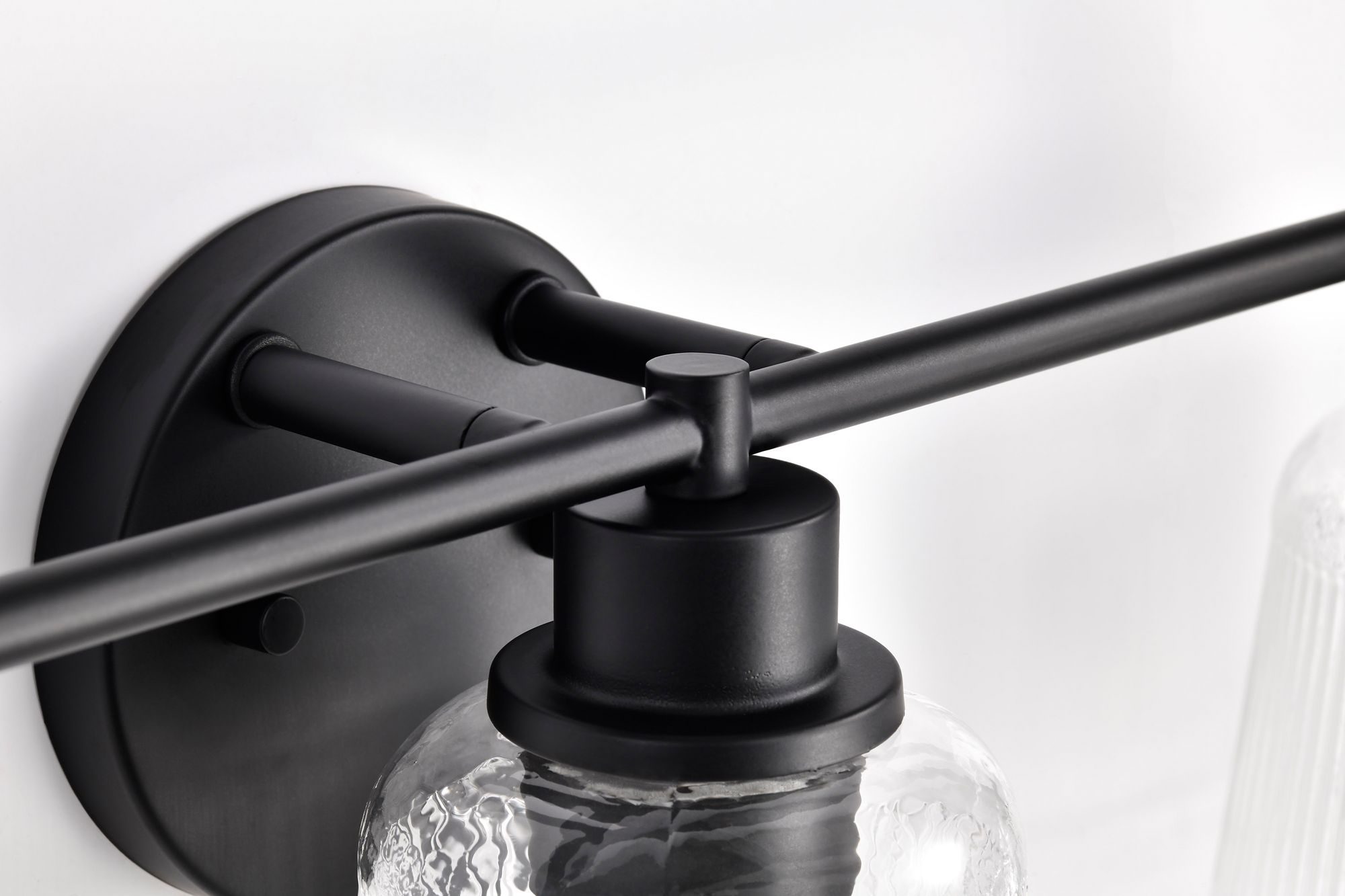 Nuvo Grayson 24" Wide Matte Black 3 Light Vanity