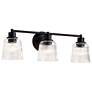 4_Nuvo Grayson 24" Wide Matte Black 3 Light Vanity more views