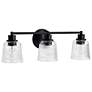 5_Nuvo Grayson 24" Wide Matte Black 3 Light Vanity more views