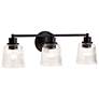 6_Nuvo Grayson 24" Wide Matte Black 3 Light Vanity more views