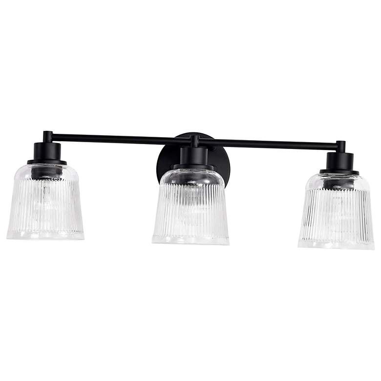 Image 7 Nuvo Grayson 24" Wide Matte Black 3 Light Vanity more views