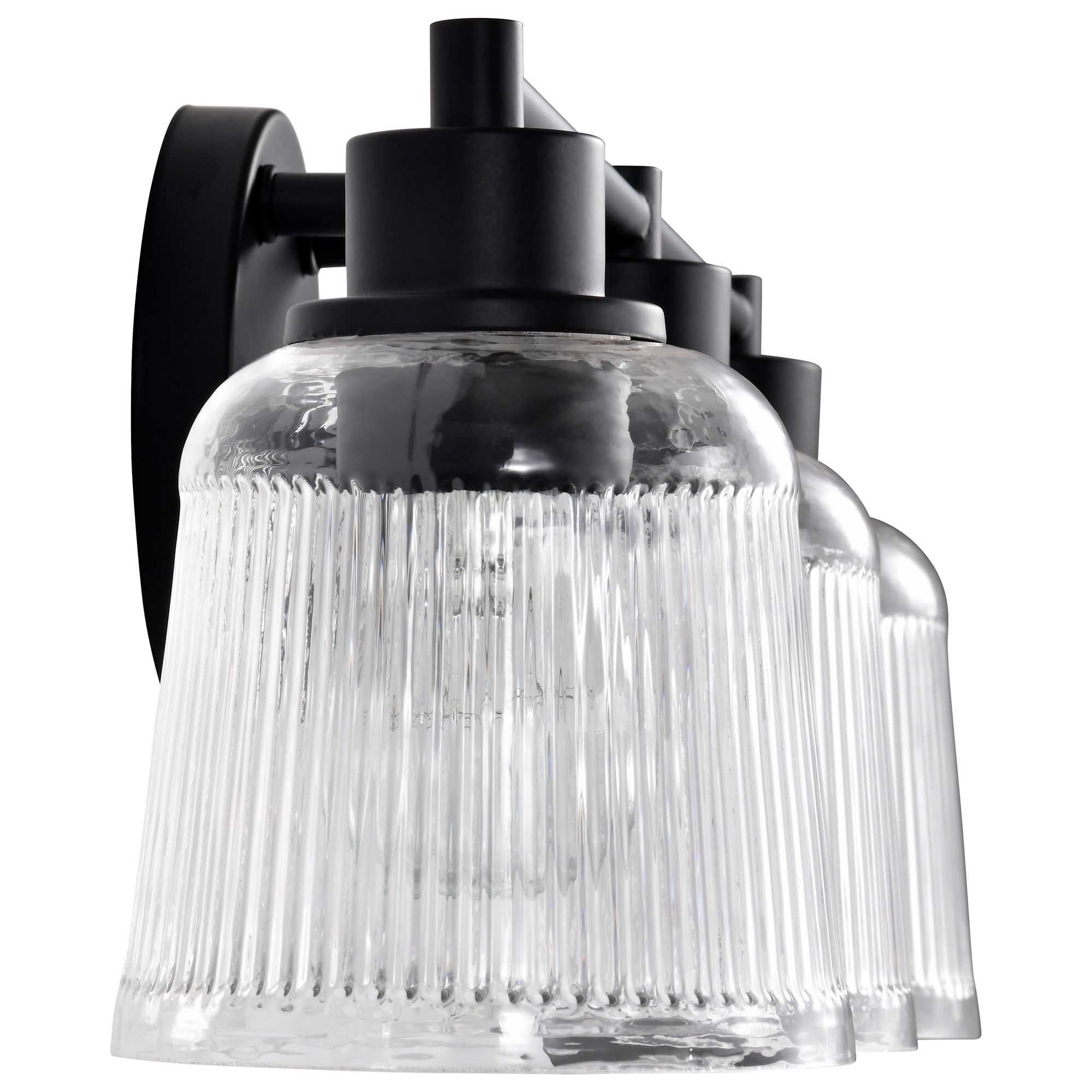 Nuvo Grayson 24" Wide Matte Black 3 Light Vanity