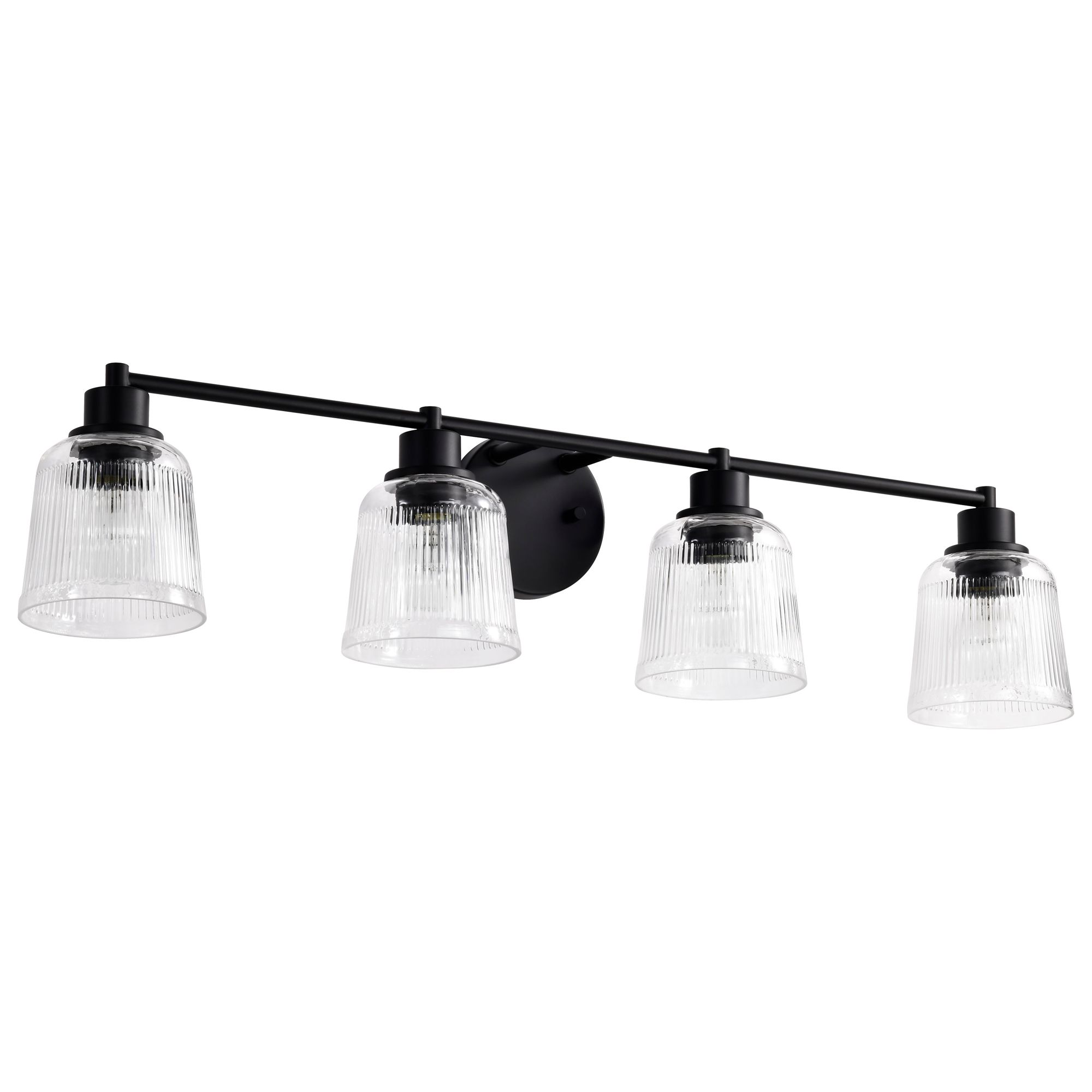 Image 2 Nuvo Grayson 33 1/2" Wide Matte Black 4 Light Vanity more views