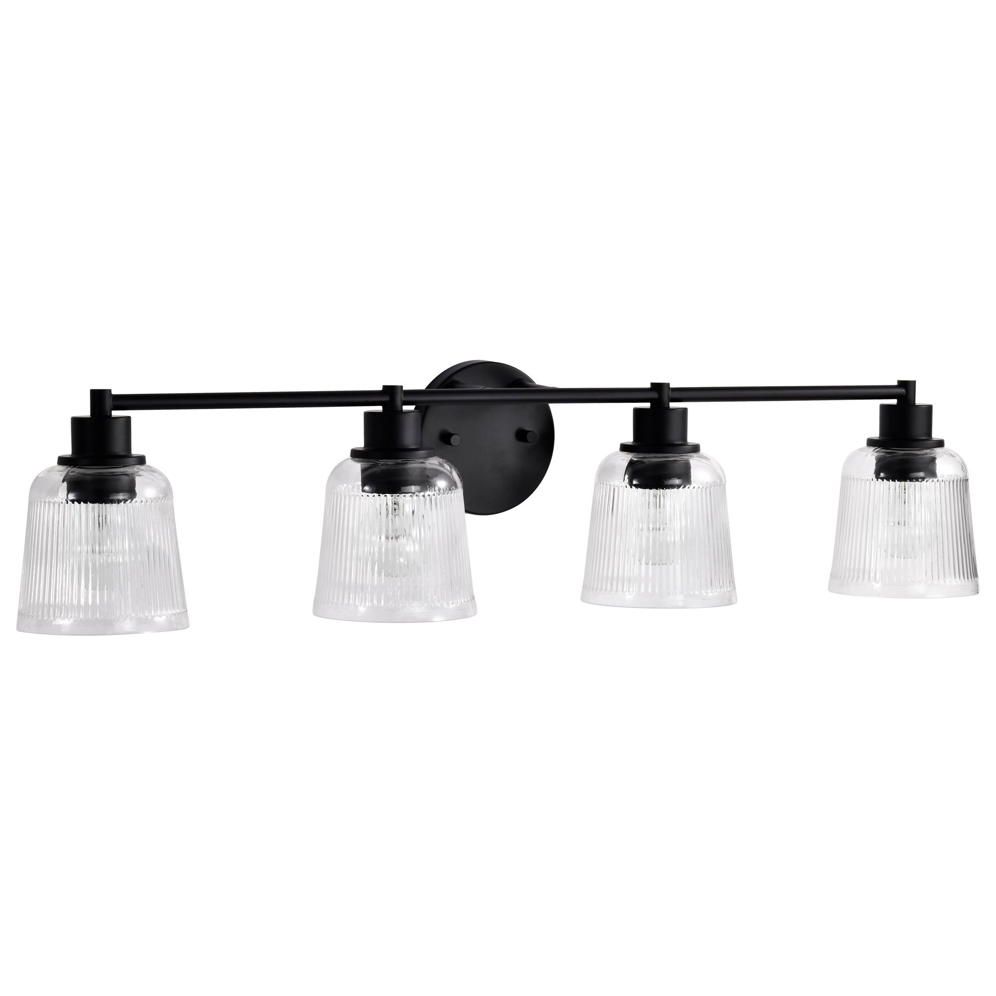 Image 4 Nuvo Grayson 33 1/2" Wide Matte Black 4 Light Vanity more views