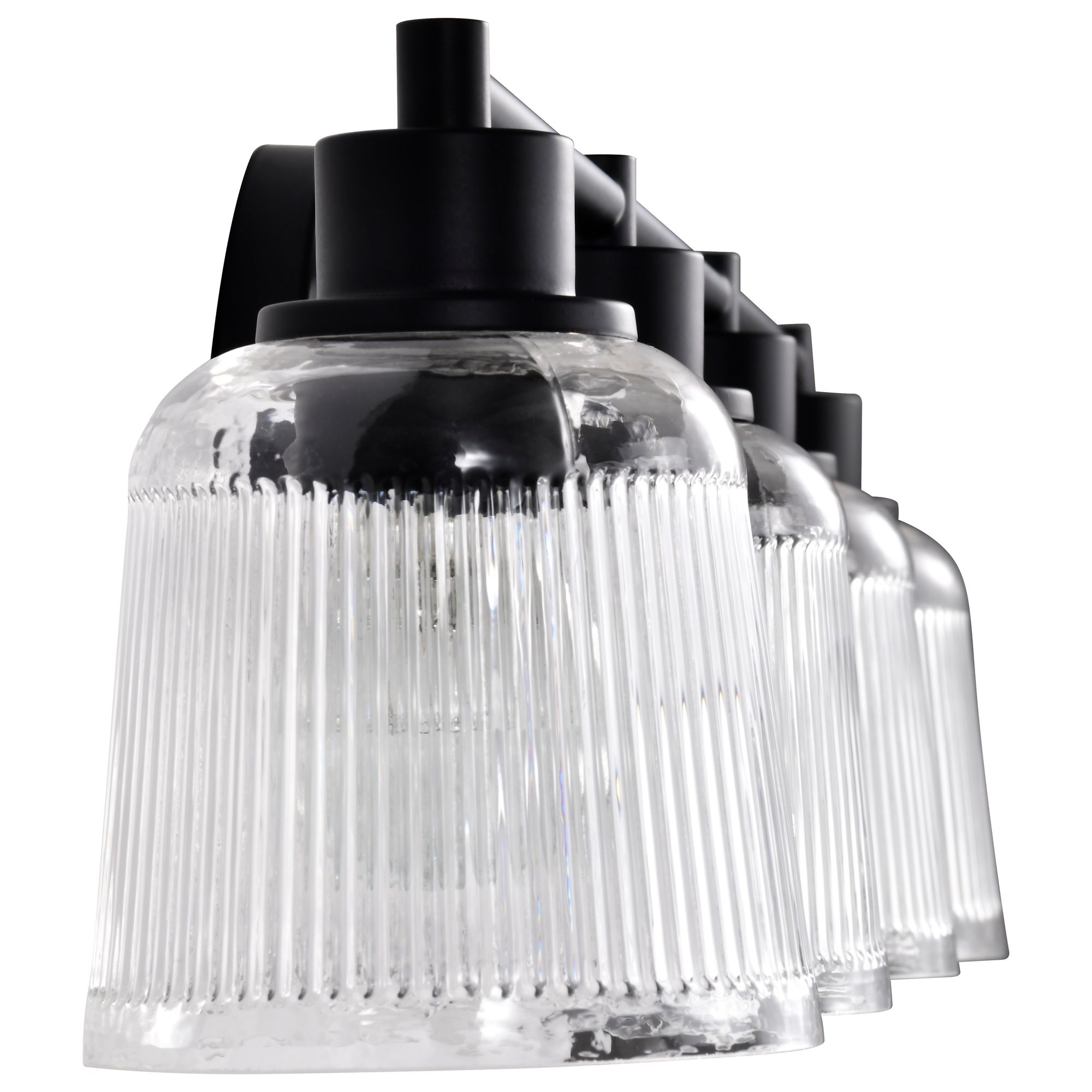 Nuvo Grayson 33 1/2" Wide Matte Black 4 Light Vanity