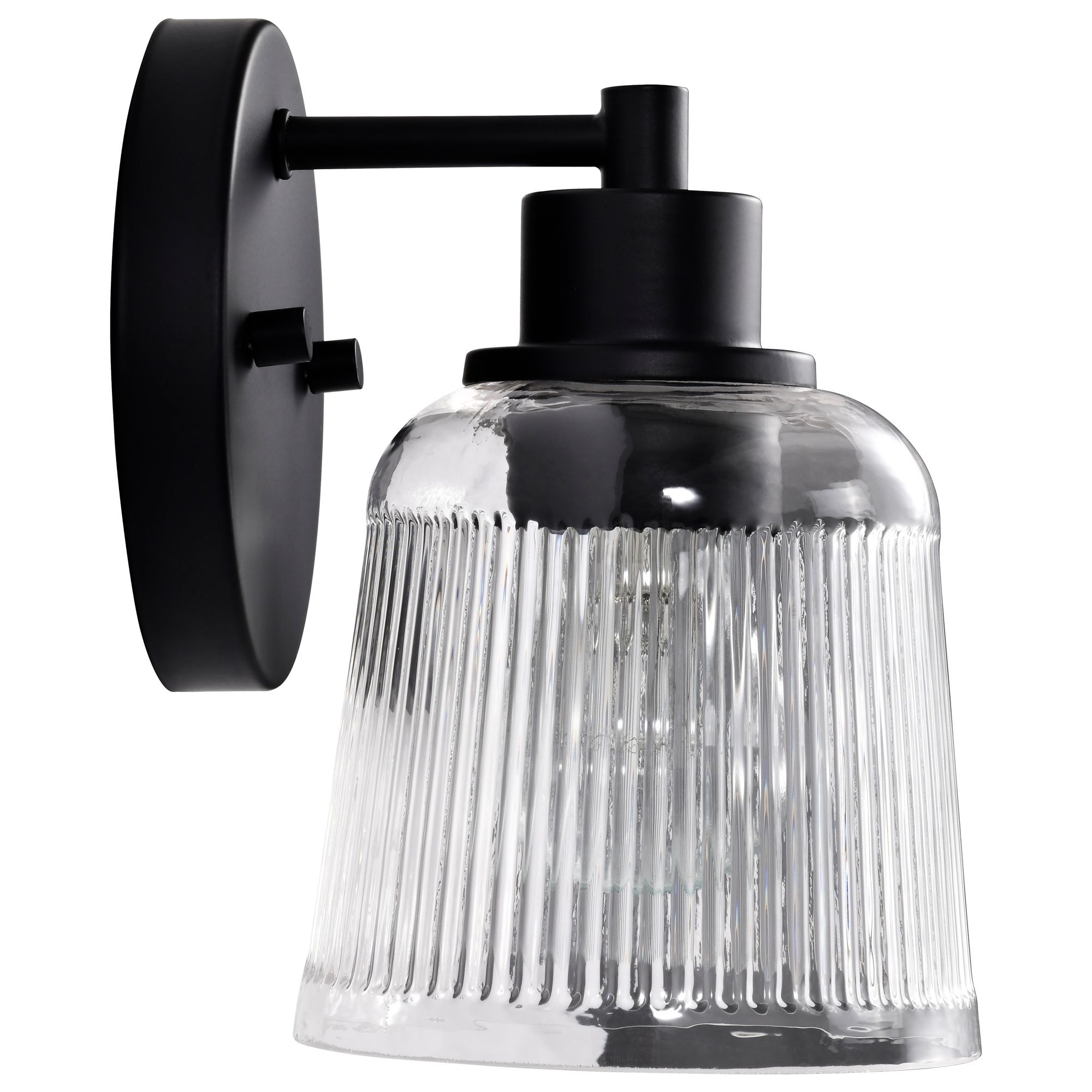 Nuvo Grayson 7 1/4" High Matte Black 1 Light Vanity