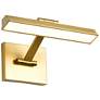1_Nuvo Hazel 12" Vintage Brass LED Picture Light - 3 CCT Selectable